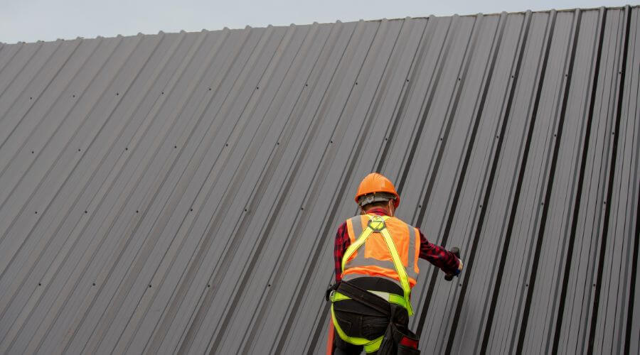 Professional metal roof installation services in Burnettsville, IN